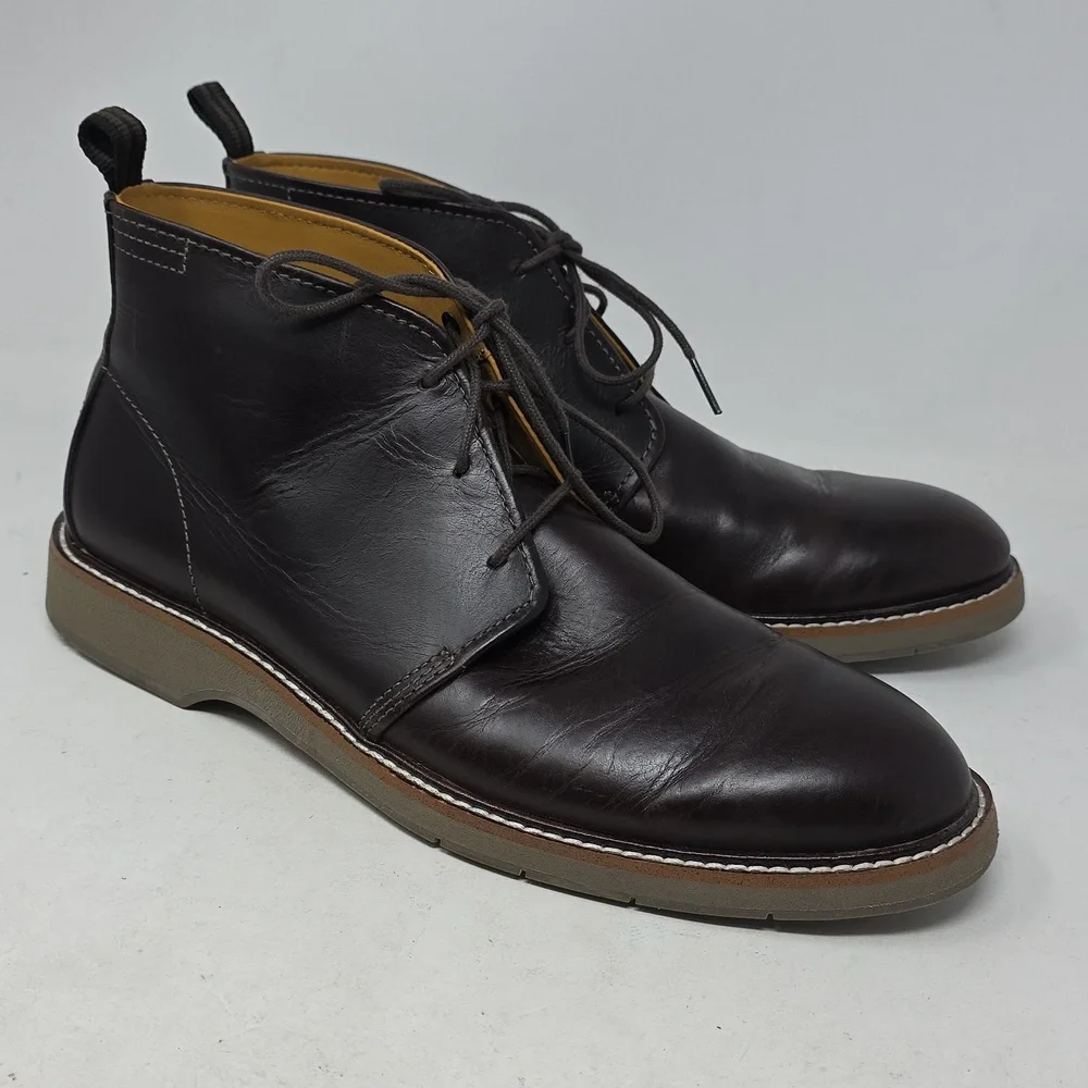 Cole Haan Morris Dark Brown Leather Chukka Boots Men's Size 9
